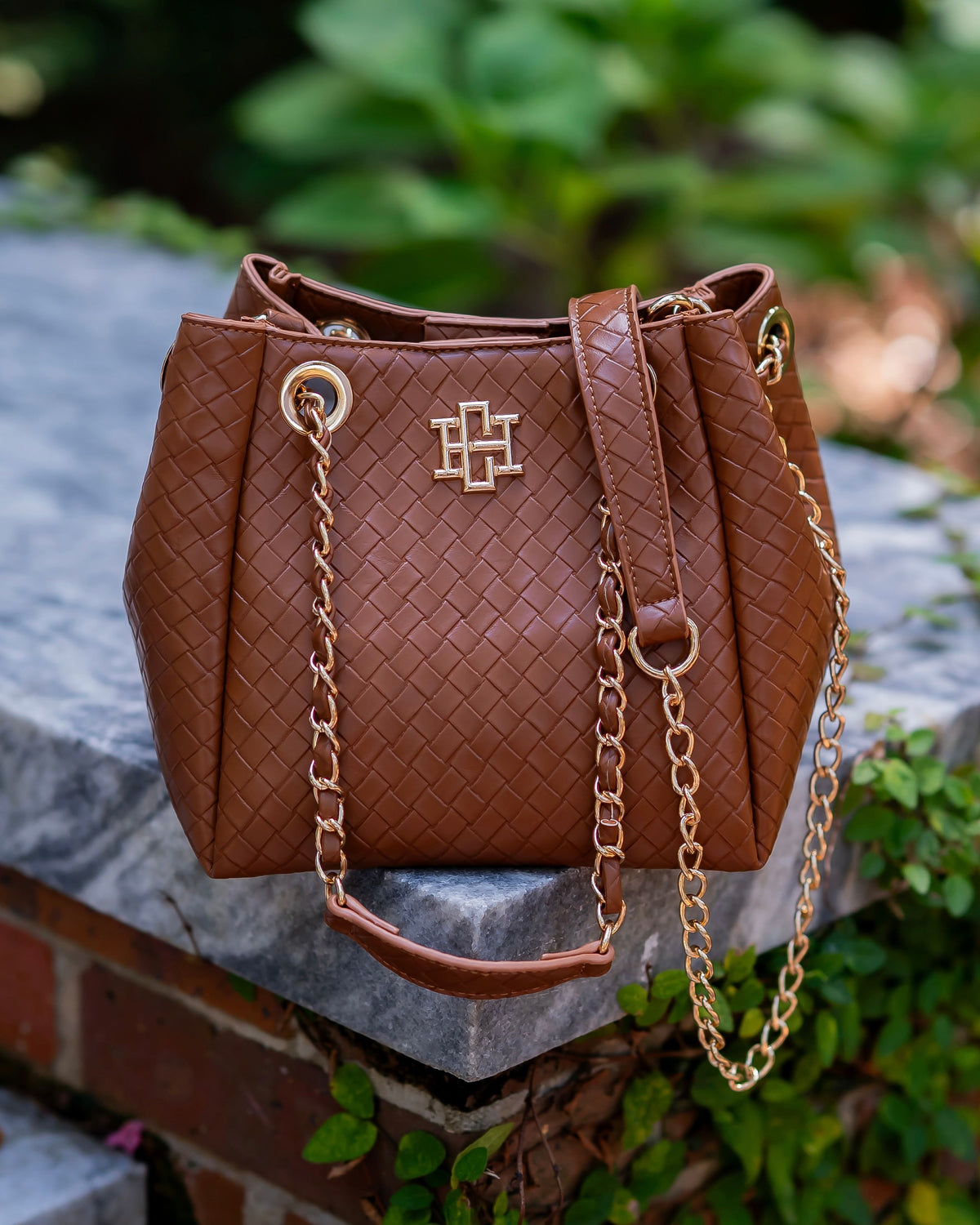 Lainey Mini Tote Woven Saddle