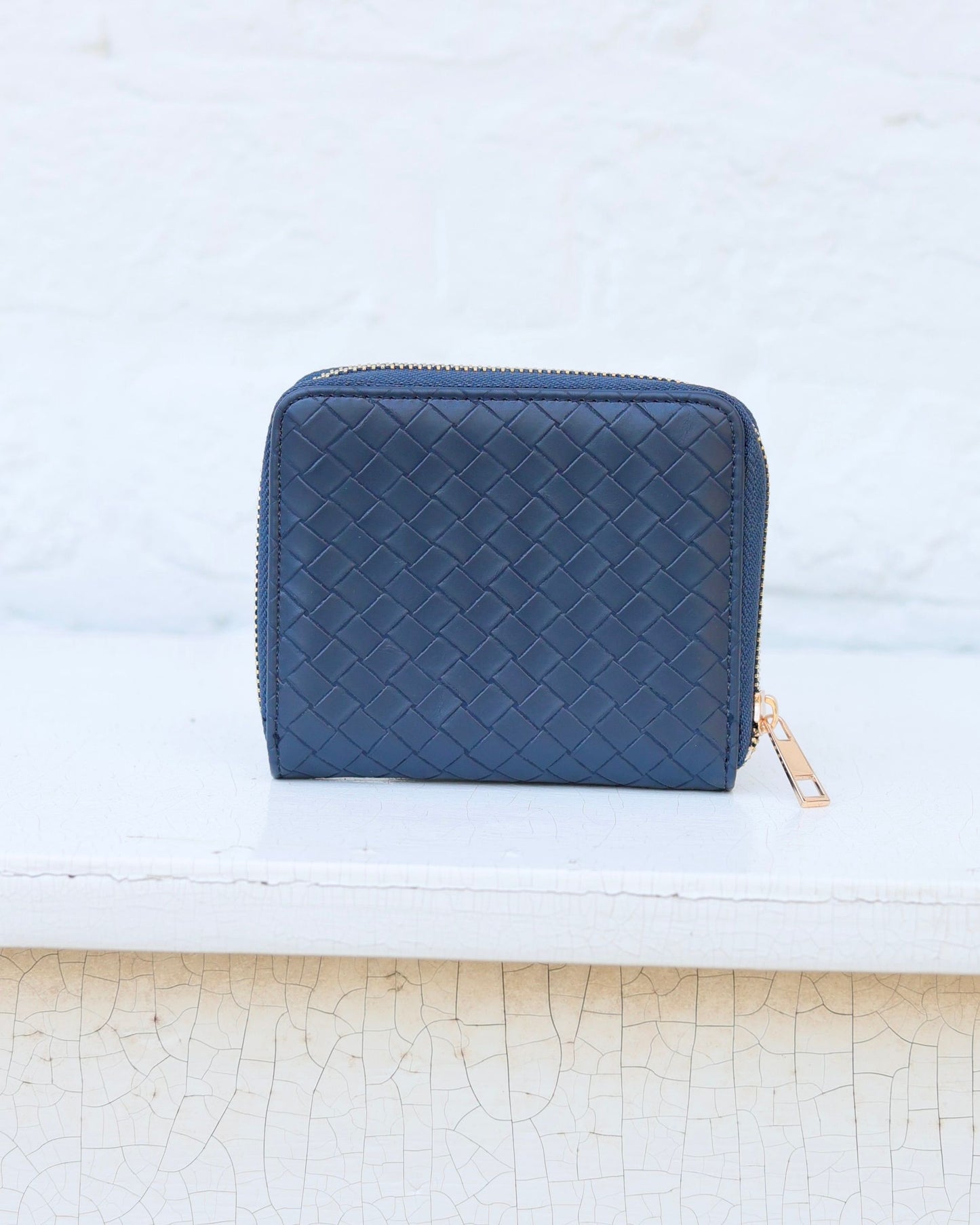 Blakely Wallet Woven Navy