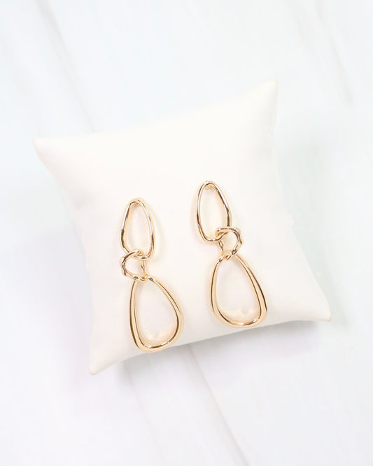 Edmond Dangle Link Earring Gold
