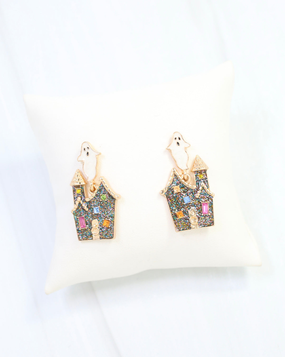 Haunted House Halloween Earring Multi