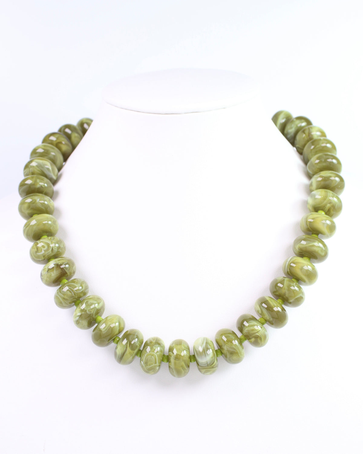 Bryant Beaded  Necklace Olive