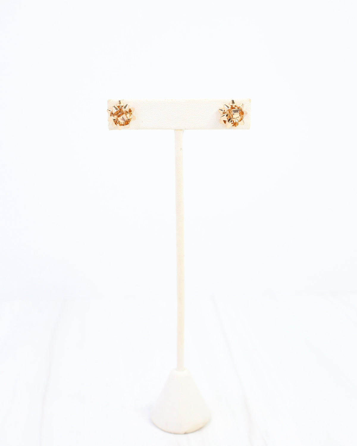 Let's Wrap Small Bow Stud Earring Gold