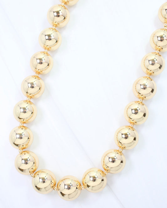 Collier Beaded Necklace WR Gold