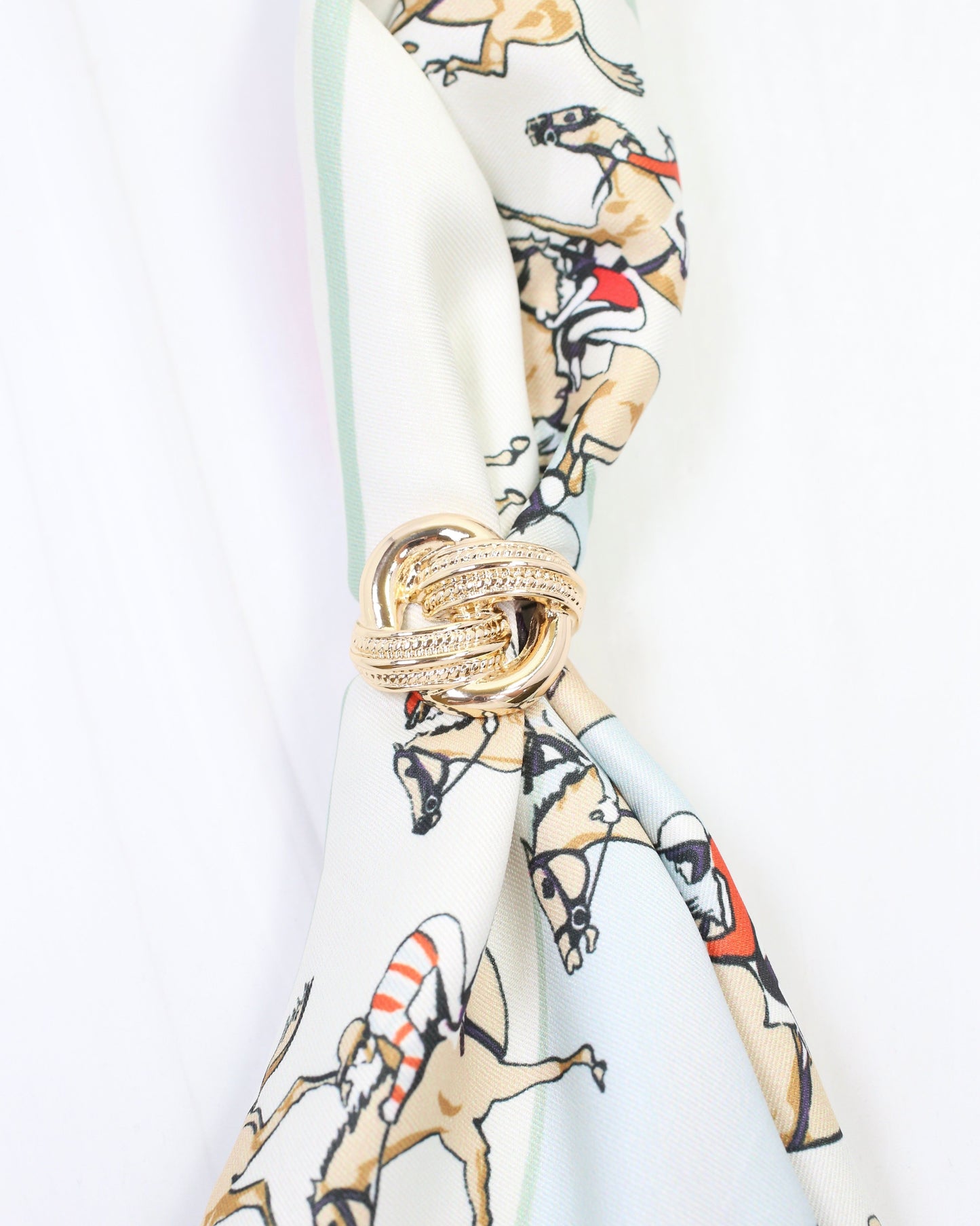 Luna Knot Scarf Slide Gold