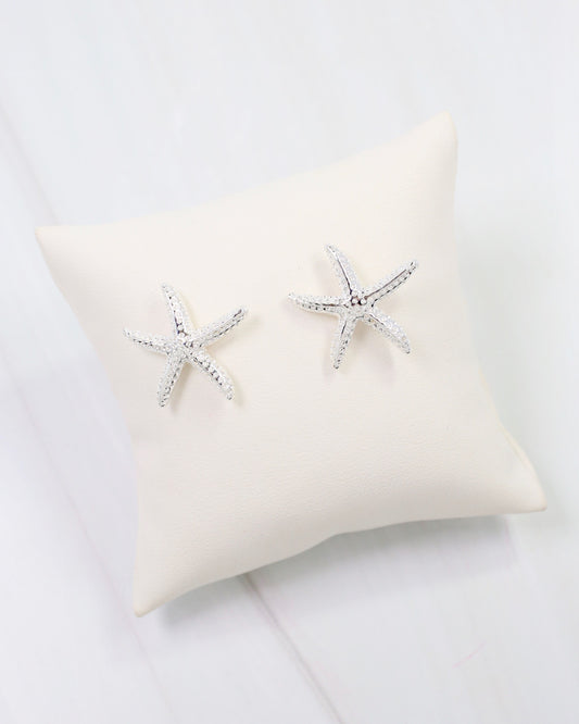 Elyria Starfish Post Earring Silver