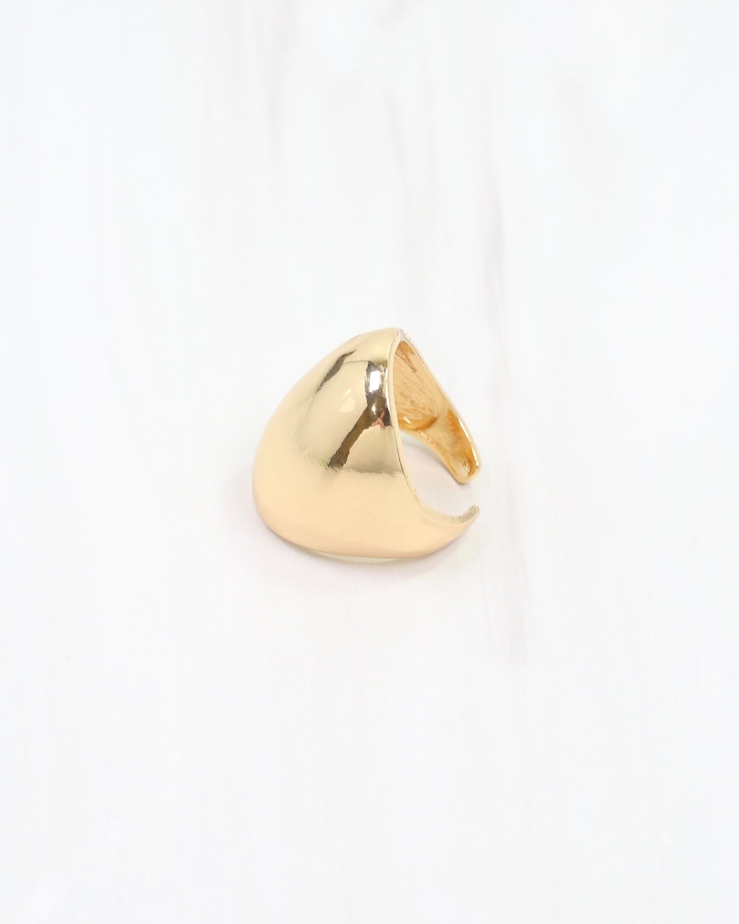 Ancona Adjustable Oval Ring WR Gold