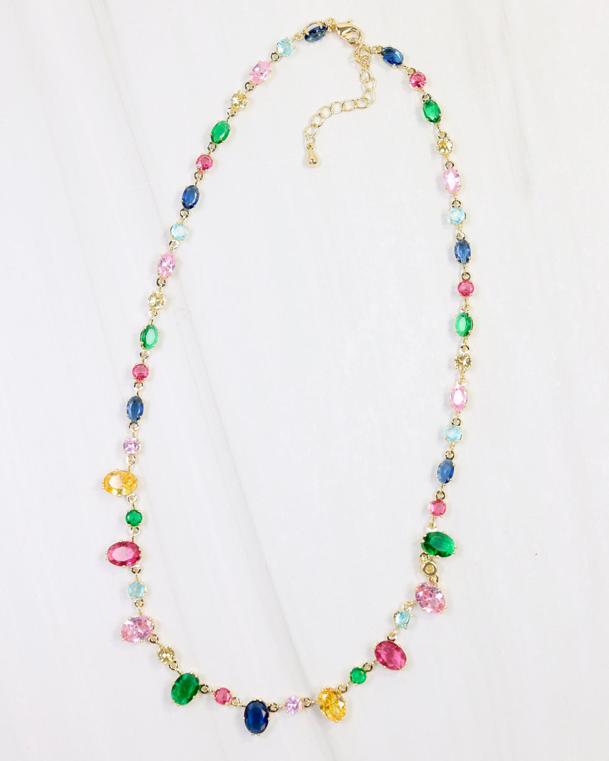 St Regis Crystal Necklace WP Multi