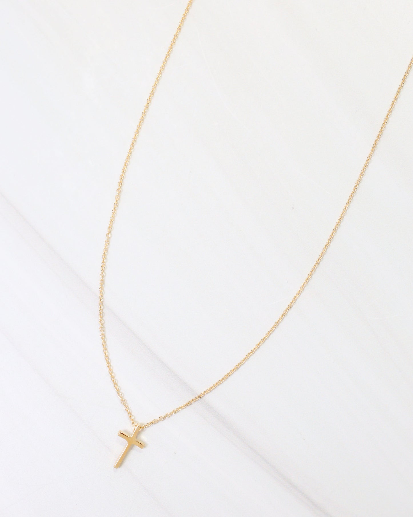 Babylon Cross Necklace WR Gold