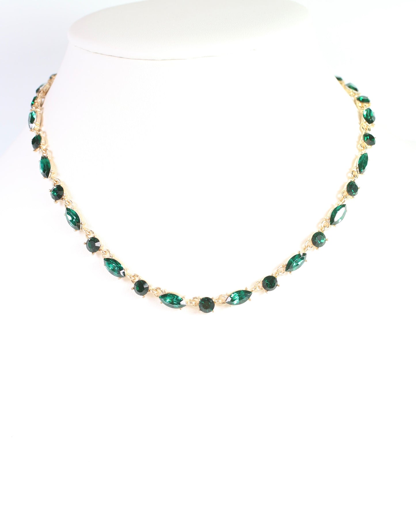 Charlie Crystal Necklace Emerald