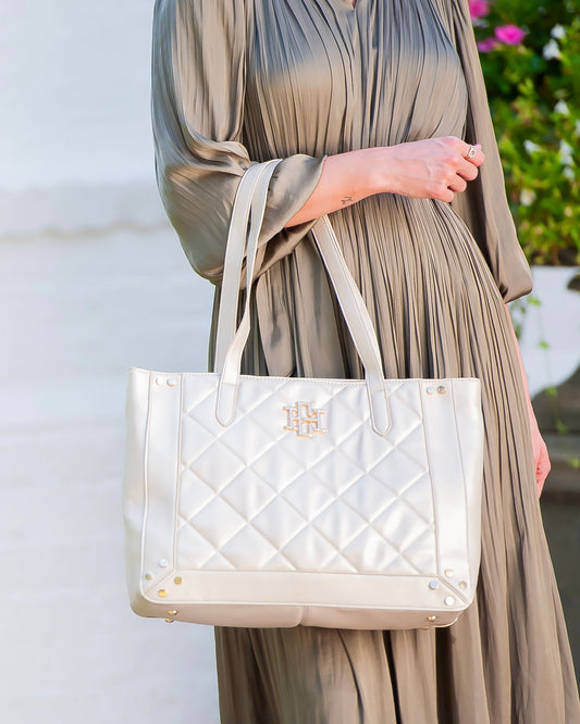 Sophie Zippered Tote Pearl LD