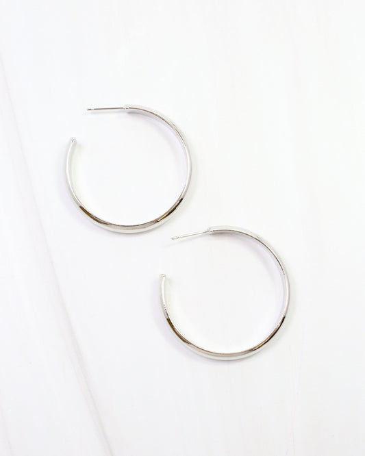 Edison Hoop Earring WR Silver