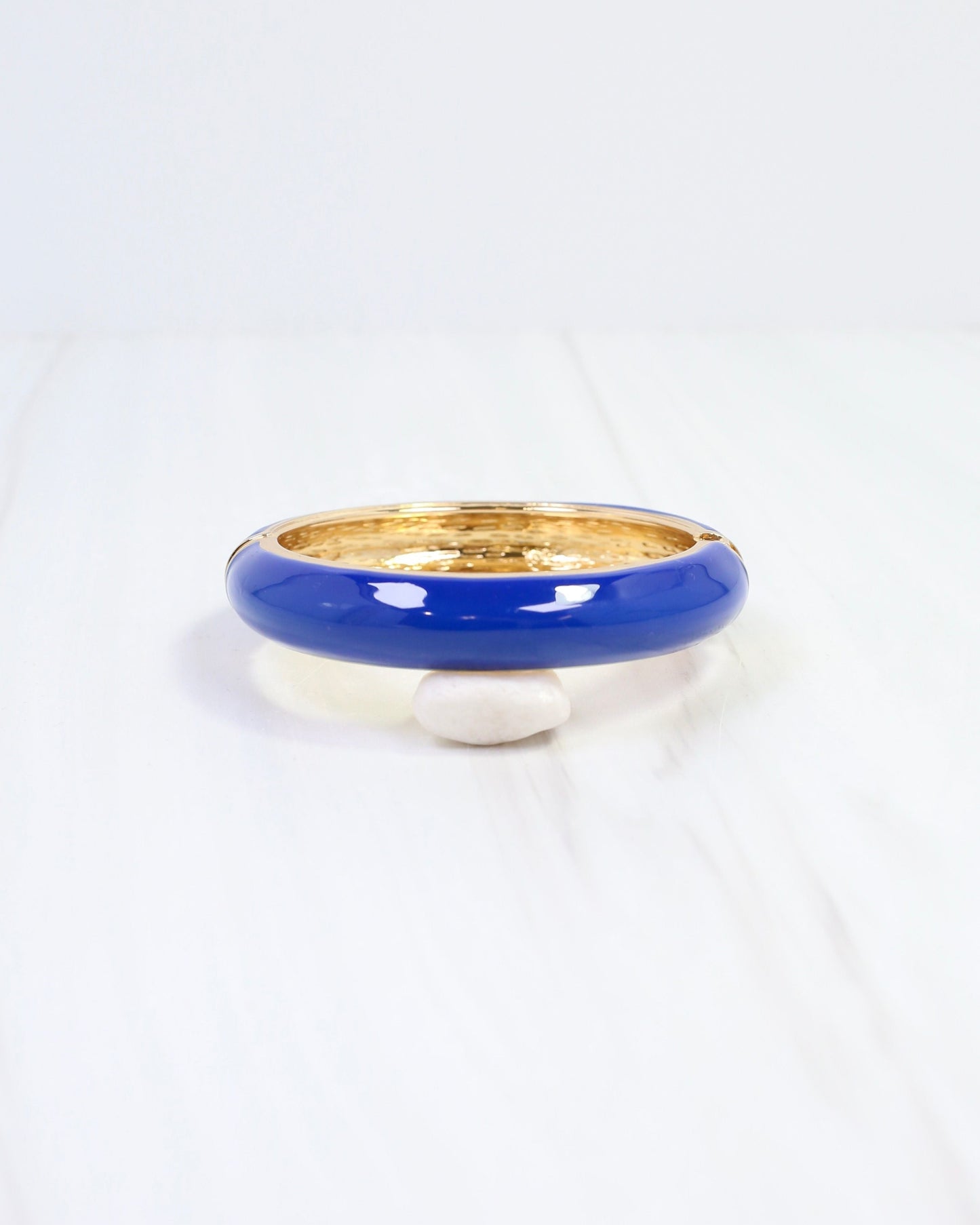 Jana Hinged Bangle Bracelet Blue