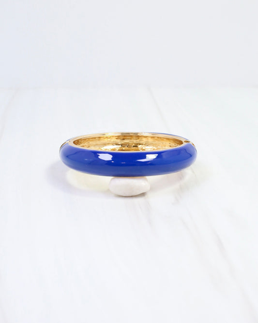 Jana Hinged Bangle Bracelet Blue
