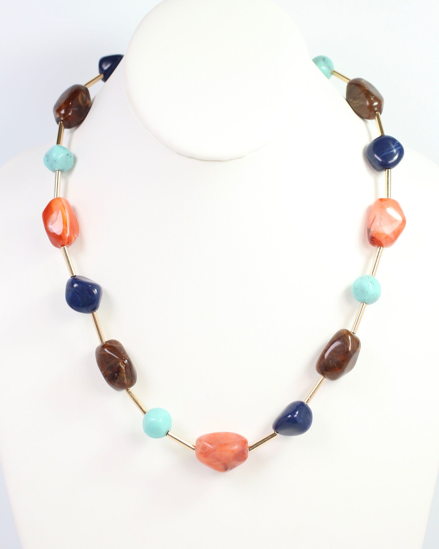 Burbank Stone Necklace Dark Multi