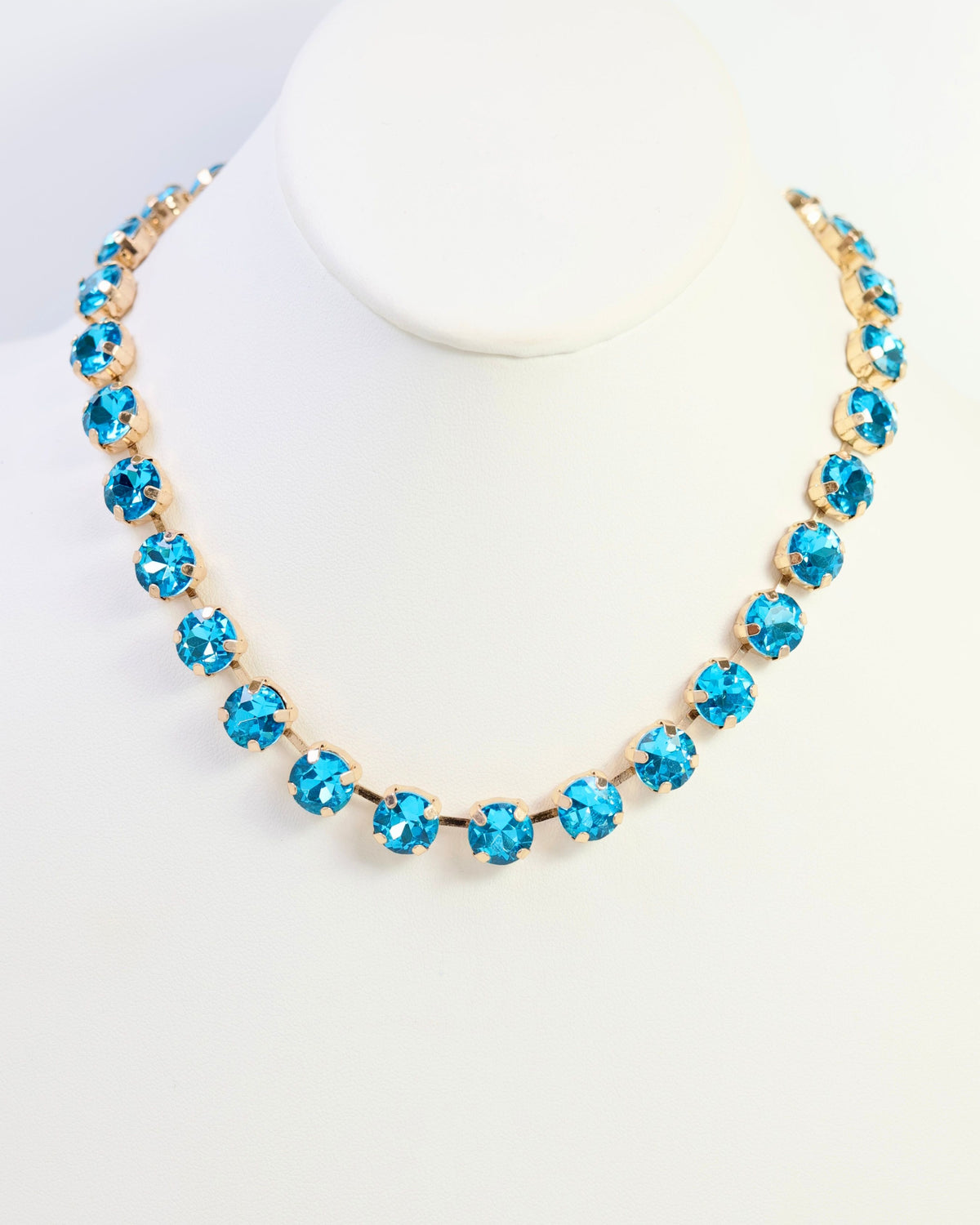 Andi Rhinestone Necklace Turquoise