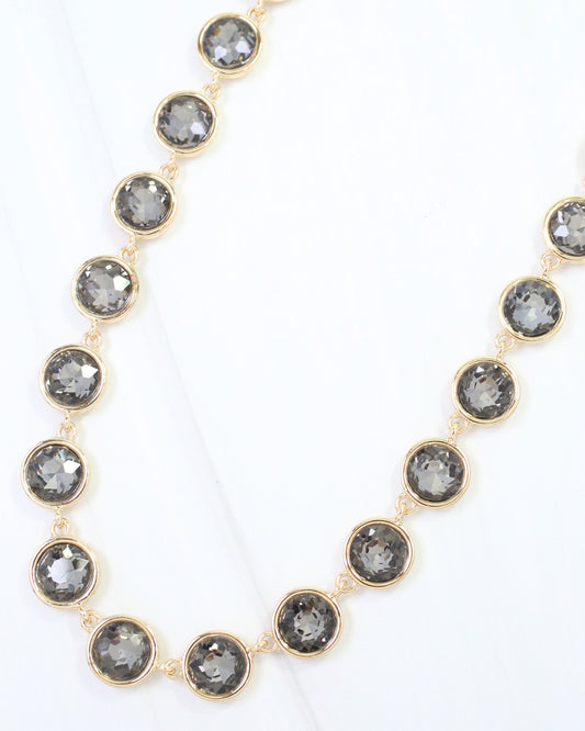 Kadis Crystal Necklace Black Diamond