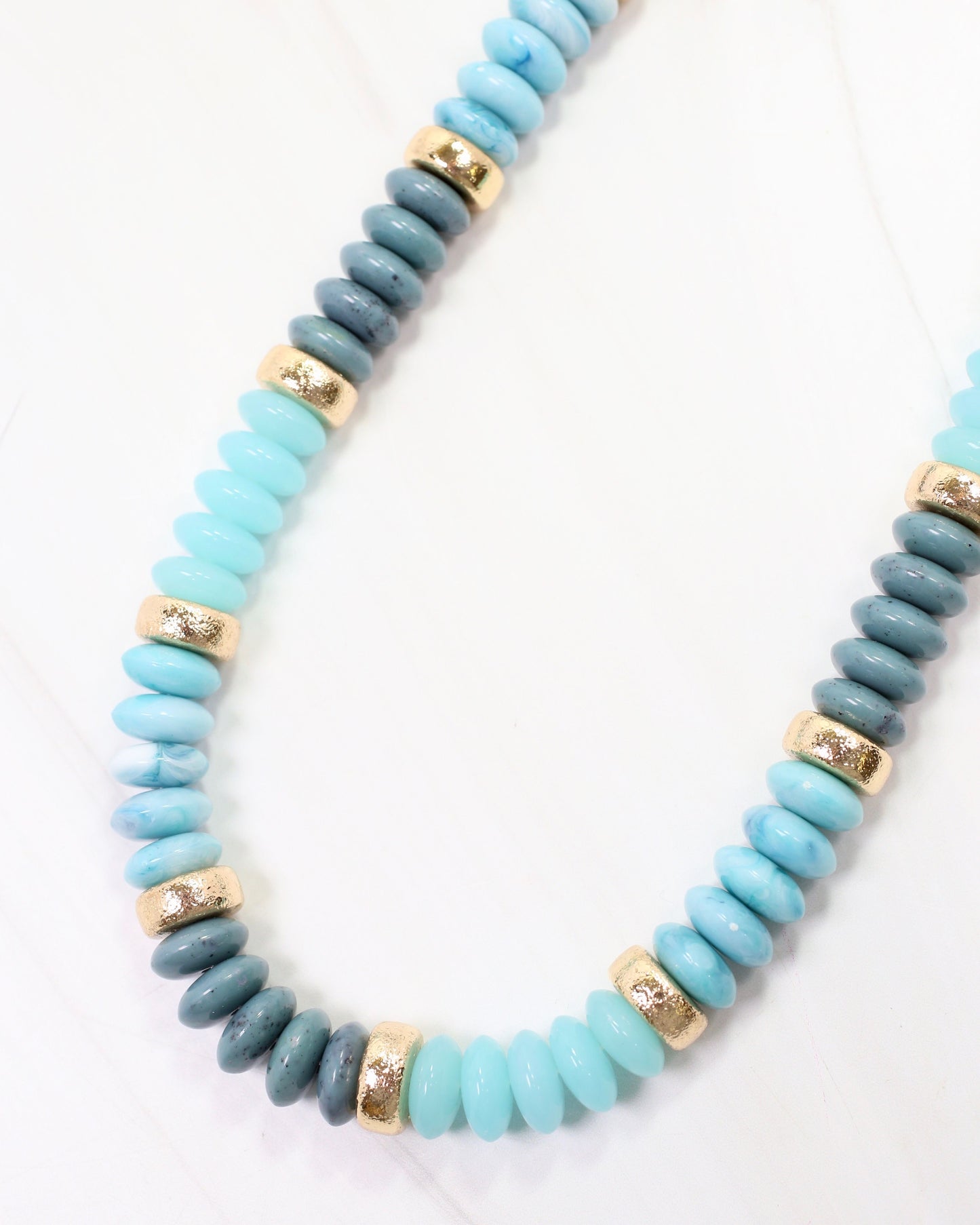 Eye Candy Beaded Necklace Aqua