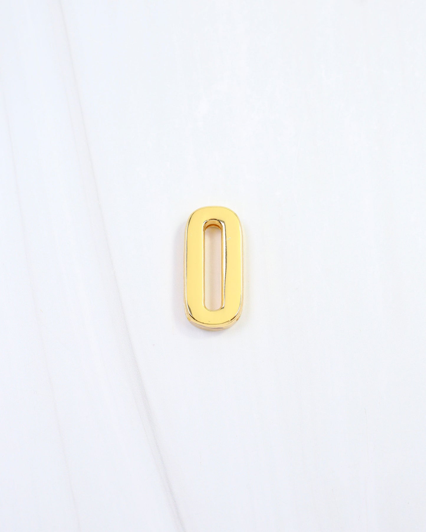 Arlett Initial Scarf Slide O Gold
