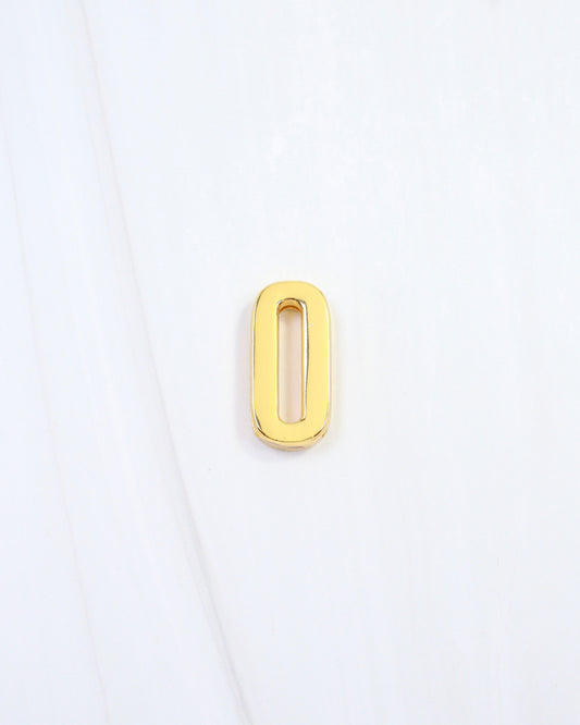 Arlett Initial Scarf Slide O Gold