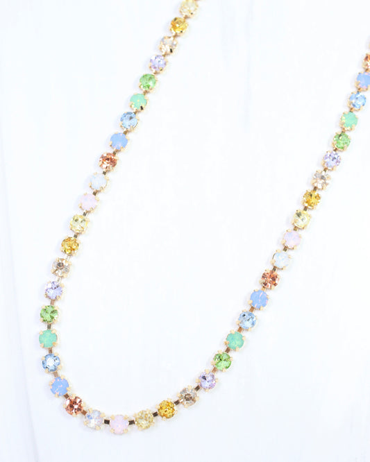 Jackson Crystal Necklace Lavender Multi