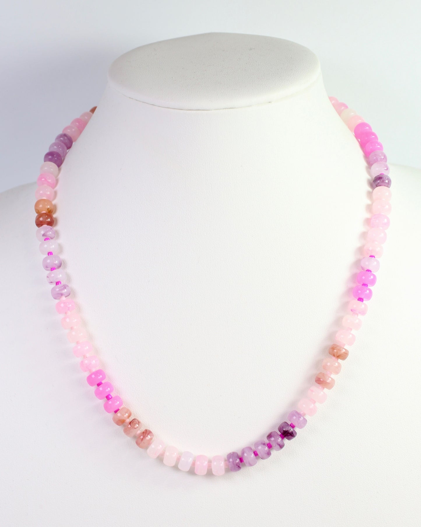 Cape San Blas Beaded Necklace Pink