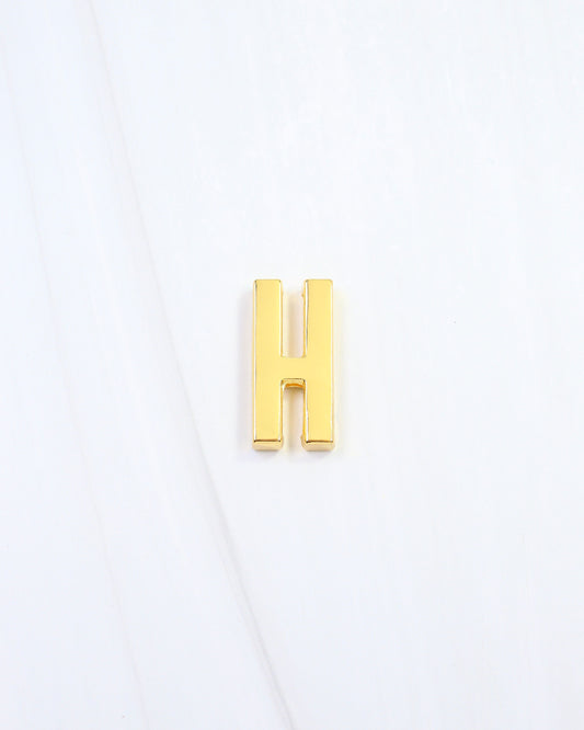 Arlett Initial Scarf Slide H Gold