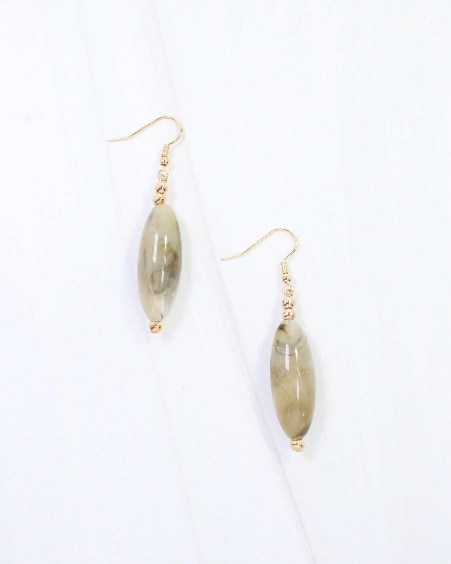 Albion Bead Earring Natural