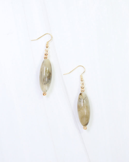 Albion Bead Earring Natural