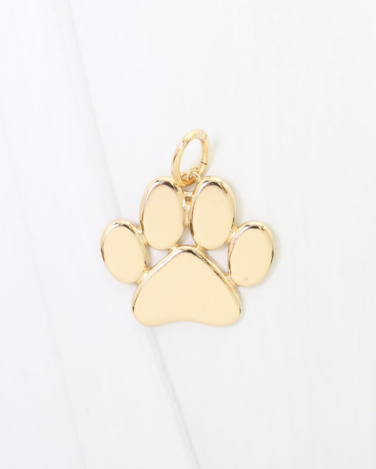 Chelsey Charm Paw Print Gold