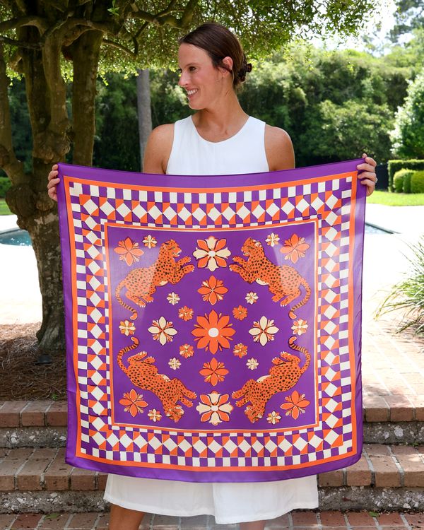 Hollis Scarf Large Purple Orange