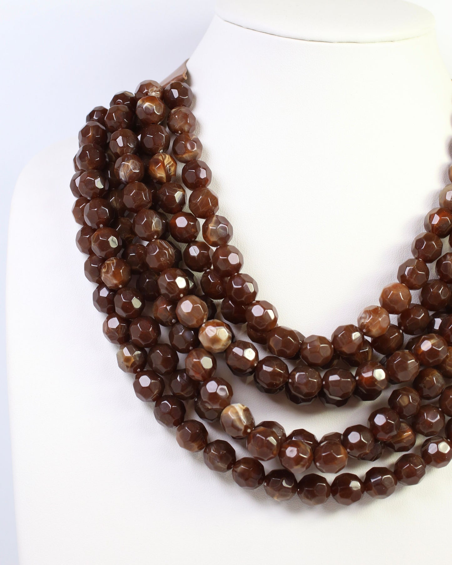 Cadence Multi Layered Beaded Necklace Tortoise