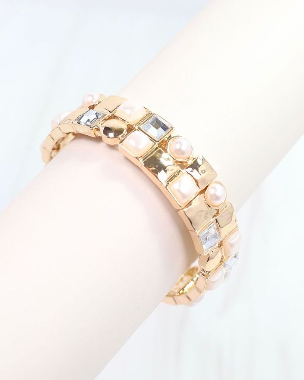 Tina Stretch Bracelet Gold