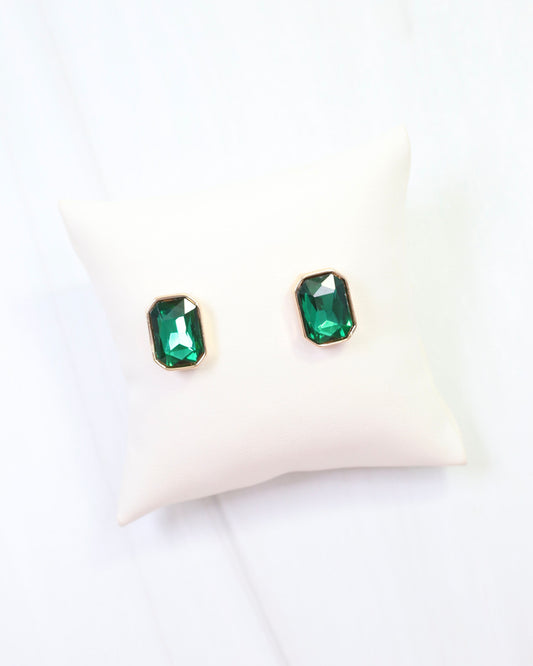 Willis Crystal Earring Green
