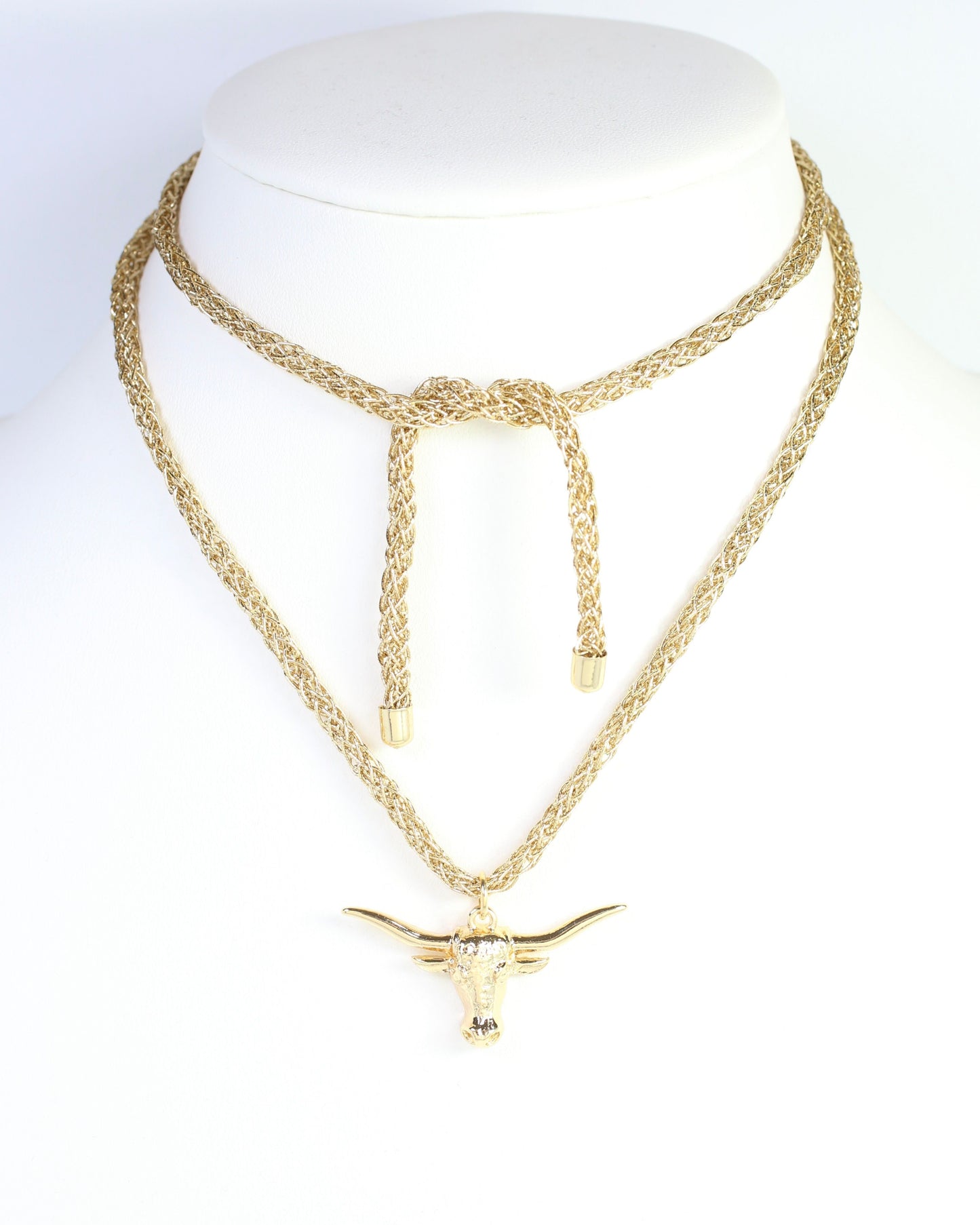 Corie Cord Necklace Bull Gold