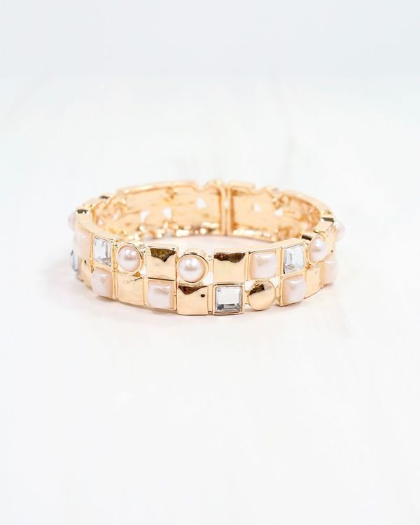 Tina Stretch Bracelet Gold
