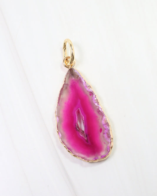 Antonio Agate Charm Fuchsia