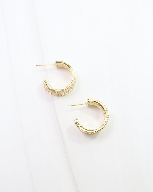 Hancock CZ Hoop Gold
