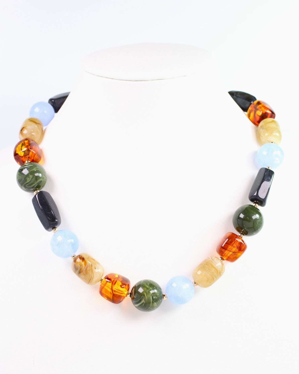 Mikela Beaded  Necklace BLUE MULTI
