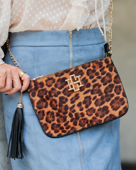 Madelyn Clutch/Crossbody Spotted Saddle