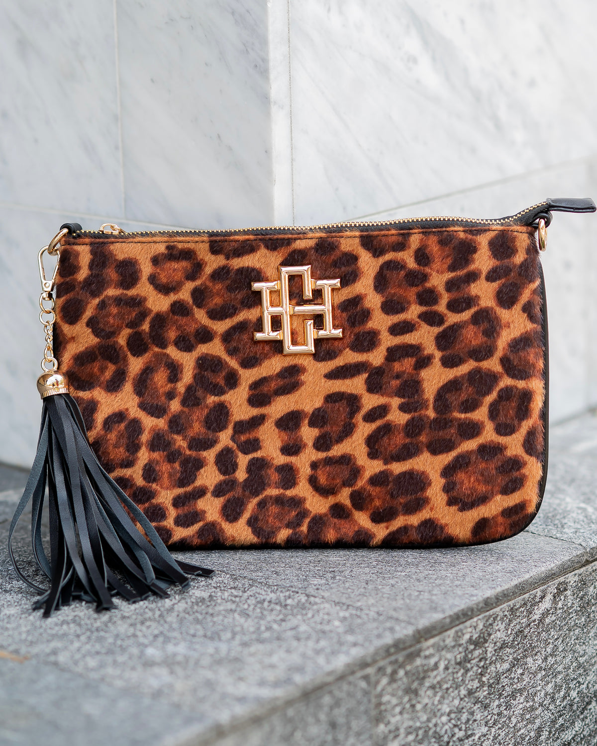 Madelyn Clutch/Crossbody Spotted Saddle