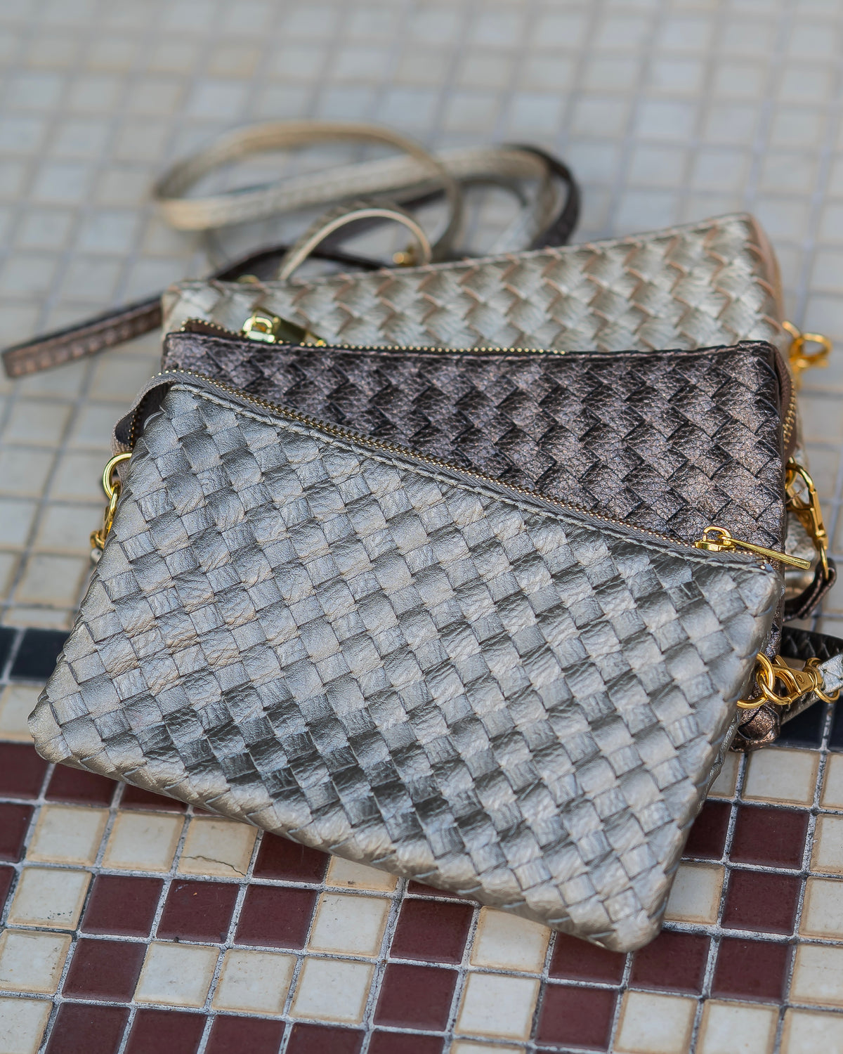Liz Bag Woven Metallic Bundle