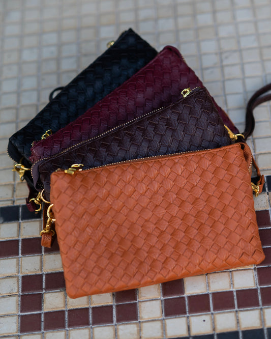 Liz Bag Woven Neutral Bundle