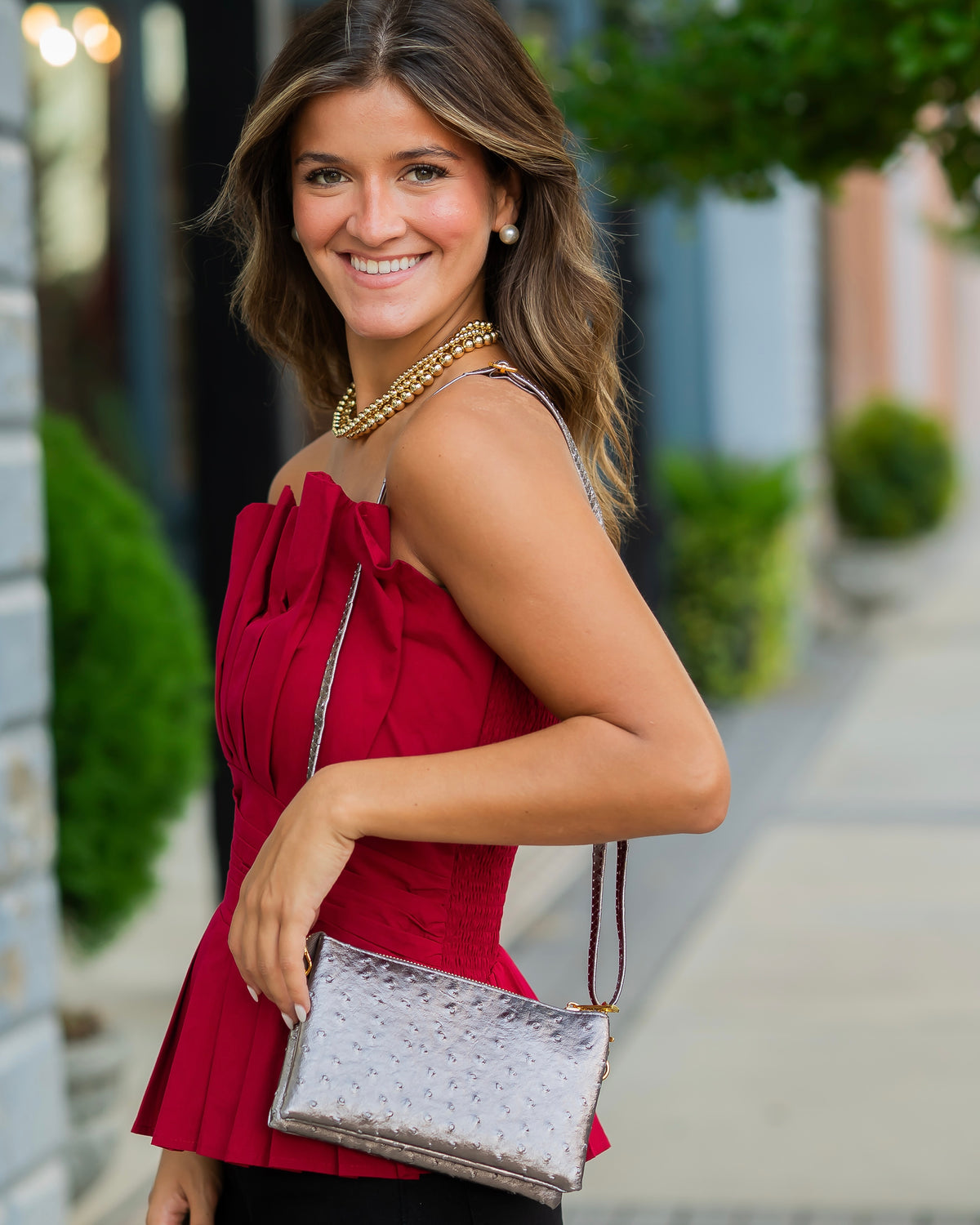 Liz Crossbody Pewter EO