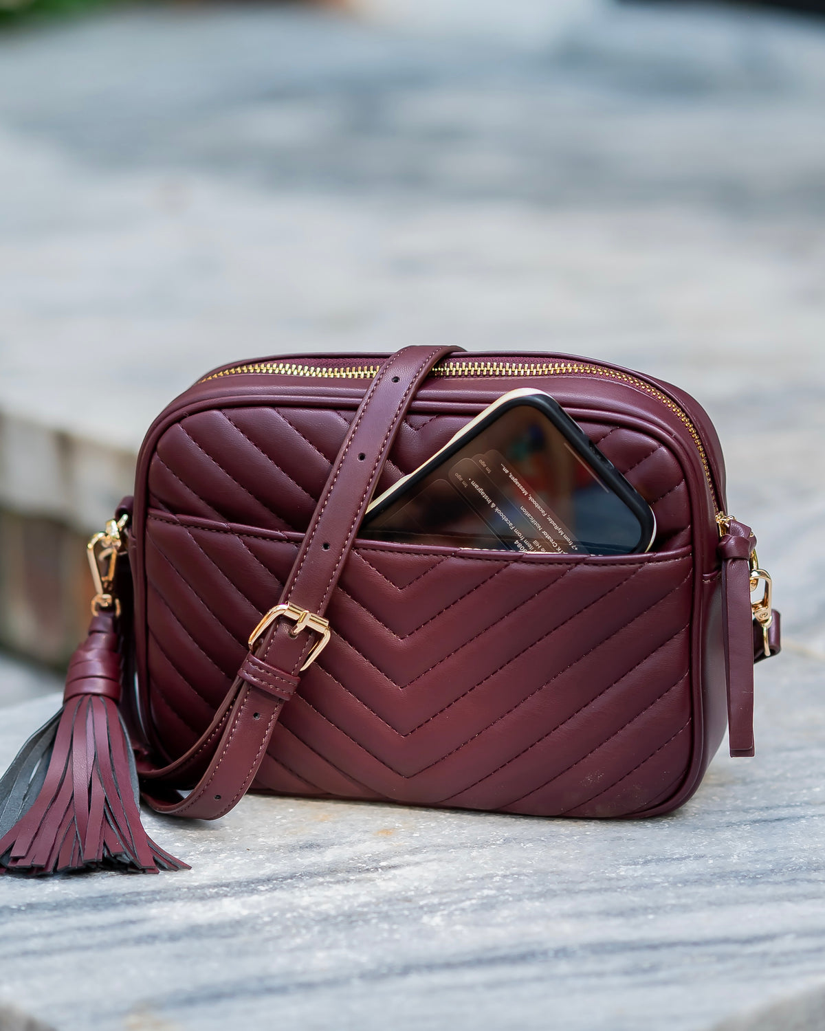 Greer Crossbody Burgundy VQ