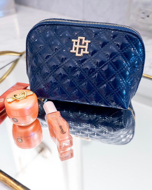 Ibiza Small Pouch Navy Patent