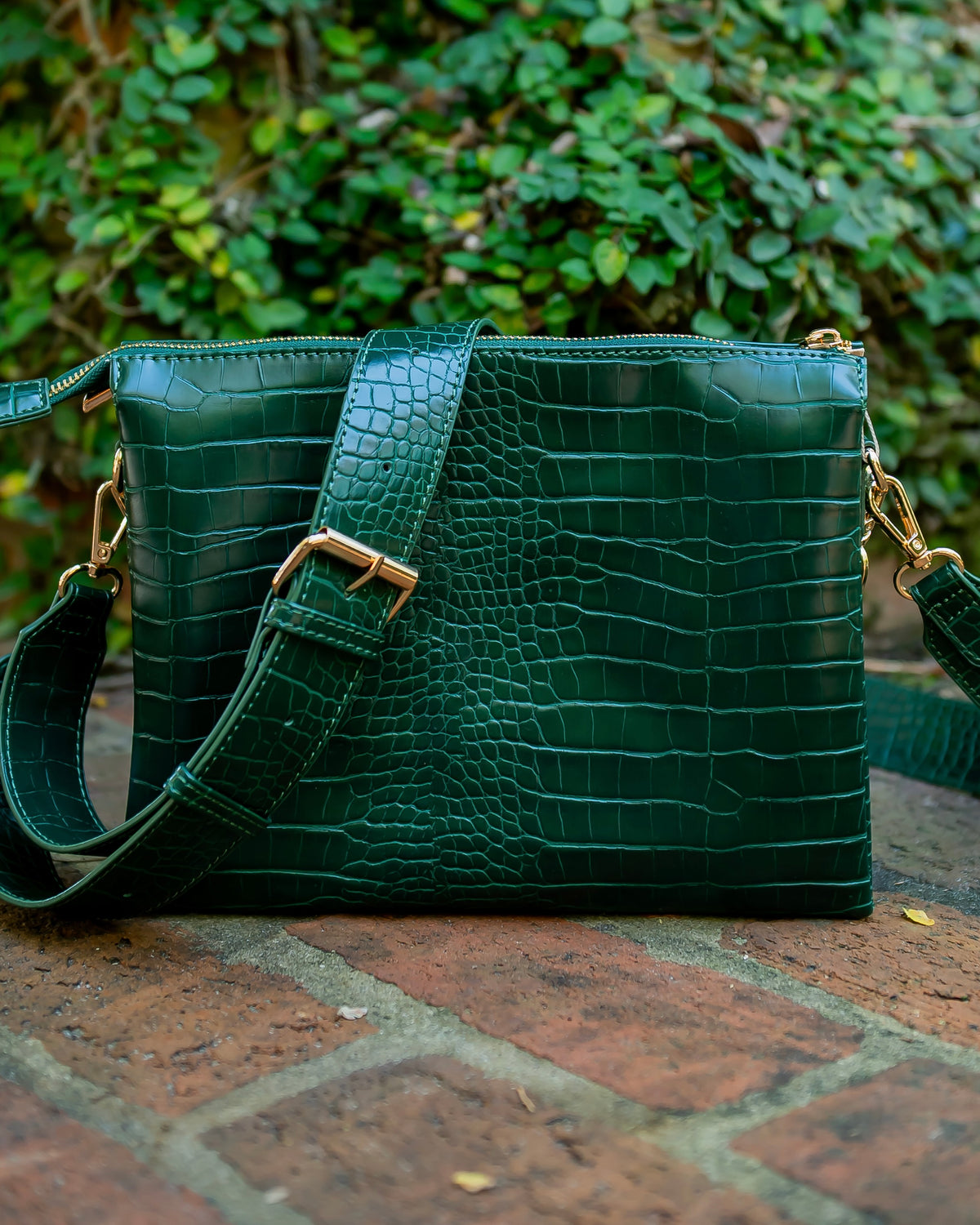 Ariana Crossbody Hunter Green EC