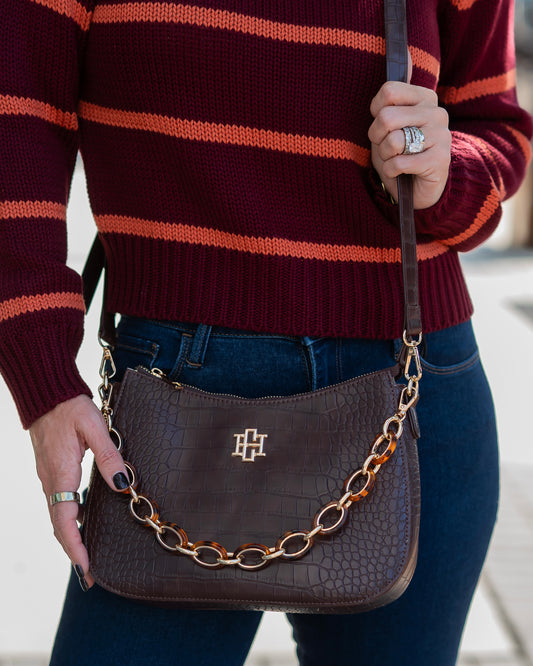 Charlee Crossbody Chocolate EC