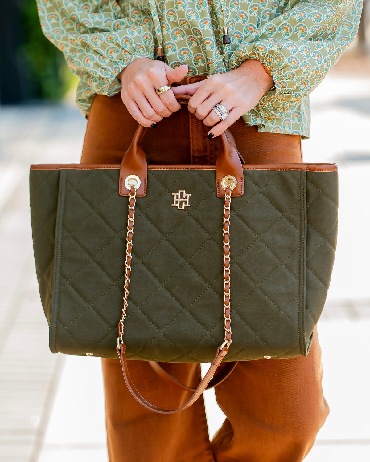 Missy Tote Olive S LD