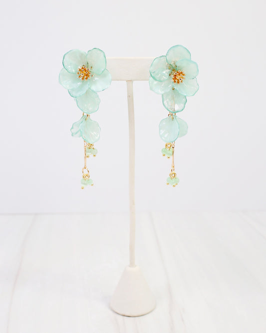 Billings Flower Dangle Earring Turquoise