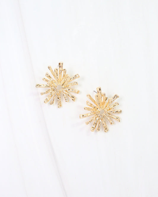 Hillsborough Sunburst Post Earring Gold
